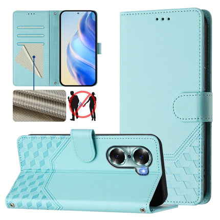 Honeycomb Embossing RFID Leather Phone Case, For Honor 60 Pro 5G, For Honor 60 5G, For Honor 20 / 20 Pro / 20S 4G