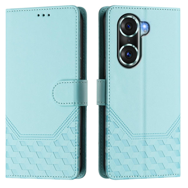 Honeycomb Embossing RFID Leather Phone Case, For Honor 60 Pro 5G, For Honor 60 5G, For Honor 20 / 20 Pro / 20S 4G