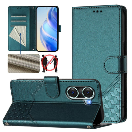Honeycomb Embossing RFID Leather Phone Case, For Honor 60 Pro 5G, For Honor 60 5G, For Honor 20 / 20 Pro / 20S 4G