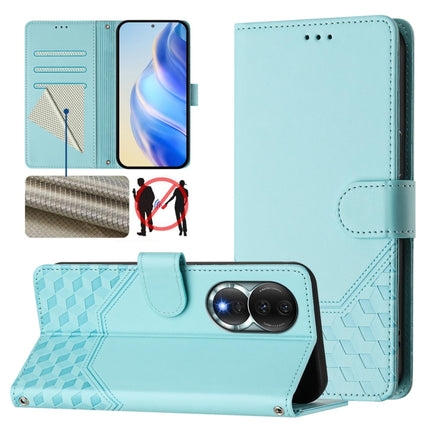 Honeycomb Embossing RFID Leather Phone Case, For Honor 80 GT 5G, For Honor 80 5G, For Honor X30 5G / X9 5G / 4G, For Honor X40i 5G