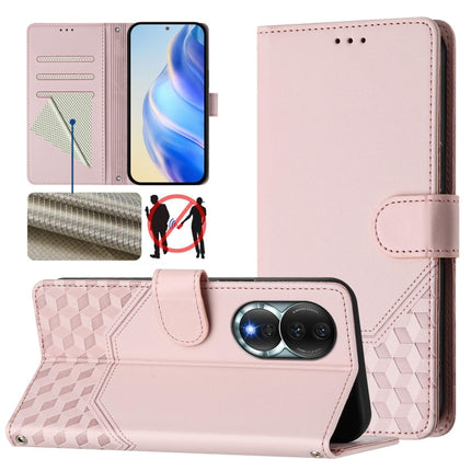 Honeycomb Embossing RFID Leather Phone Case, For Honor 80 GT 5G, For Honor 80 5G, For Honor X30 5G / X9 5G / 4G, For Honor X40i 5G