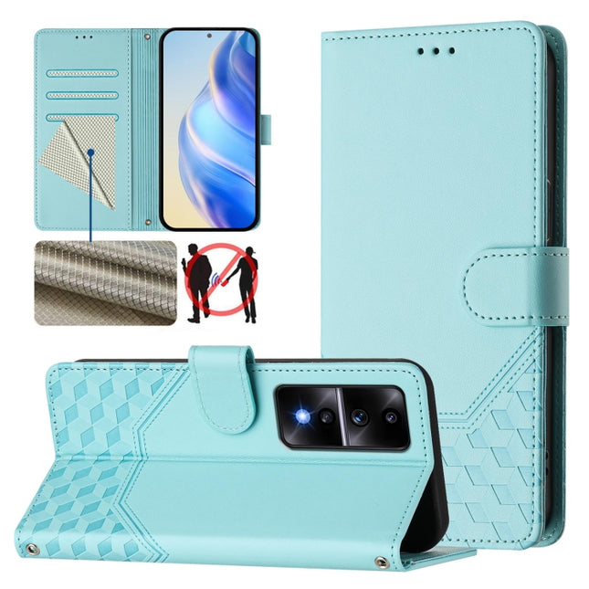Honeycomb Embossing RFID Leather Phone Case, For Honor 80 GT 5G, For Honor 80 5G, For Honor X30 5G / X9 5G / 4G, For Honor X40i 5G