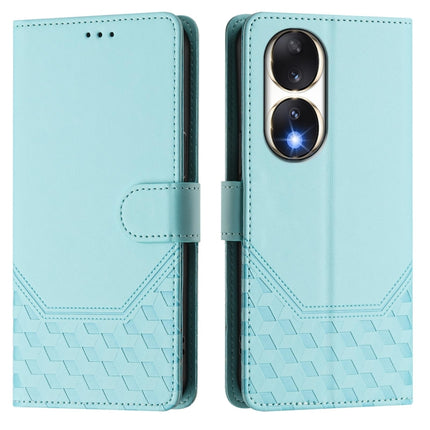 Honeycomb Embossing RFID Leather Phone Case, For Honor 90 5G, For Honor X7a 4G / Play 7T 5G, For Honor Magic5 Pro, For Honor X40 5G / X9a 5G / Magic5 Lite