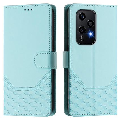 Honeycomb Embossing RFID Leather Phone Case, For Honor 200 Lite 5G Global, For Honor 90 Smart 5G / X7b 5G / 4G, For Honor Play 50 Plus 5G, For Honor Magic6 Pro 5G
