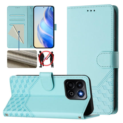 Honeycomb Embossing RFID Leather Phone Case, For Honor 300 Pro 5G / 300 Ultra 5G, For Honor 300 5G, For Honor X9c 5G, For Honor 200 Smart 5G
