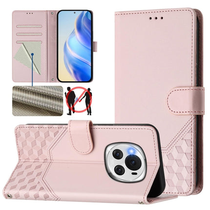 Honeycomb Embossing RFID Leather Phone Case, For Honor Magic6 5G, For Honor X8b 4G, For Honor X9b 5G / Magic6 Lite 5G, For Honor X6a 4G