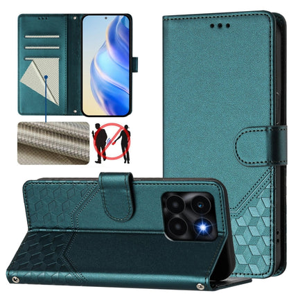 Honeycomb Embossing RFID Leather Phone Case, For Honor Magic6 5G, For Honor X8b 4G, For Honor X9b 5G / Magic6 Lite 5G, For Honor X6a 4G