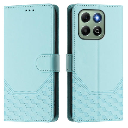 Honeycomb Embossing RFID Leather Phone Case, For Honor X6b, For Honor 200, For Honor 200 Pro, For Honor Play 50