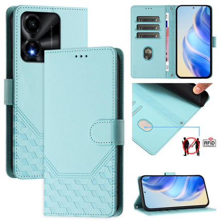 Honeycomb Embossing RFID Leather Phone Case, For Honor Magic8, For Honor Play 70 Plus, For Honor X5c Plus, For Honor X6c 4G
