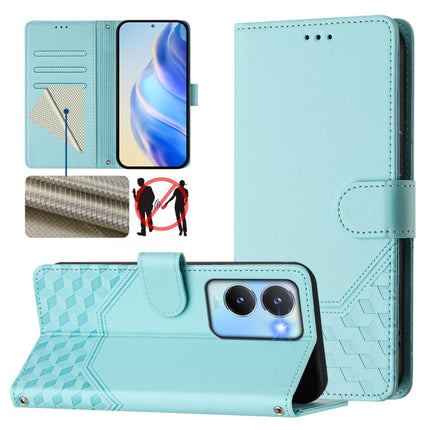 Honeycomb Embossing RFID Leather Phone Case, For vivo Y56 5G / Y16 4G / Y02s 4G Global, For vivo Y100 5G Global, For vivo V27 5G / V27 Pro 5G Global, For vivo V27e 4G / T2 4G Global