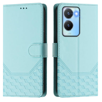 Honeycomb Embossing RFID Leather Phone Case, For vivo Y56 5G / Y16 4G / Y02s 4G Global, For vivo Y100 5G Global, For vivo V27 5G / V27 Pro 5G Global, For vivo V27e 4G / T2 4G Global