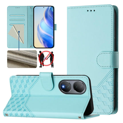 Honeycomb Embossing RFID Leather Phone Case, For vivo Y56 5G / Y16 4G / Y02s 4G Global, For vivo Y100 5G Global, For vivo V27 5G / V27 Pro 5G Global, For vivo V27e 4G / T2 4G Global