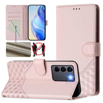 Honeycomb Embossing RFID Leather Phone Case, For vivo Y56 5G / Y16 4G / Y02s 4G Global, For vivo Y100 5G Global, For vivo V27 5G / V27 Pro 5G Global, For vivo V27e 4G / T2 4G Global