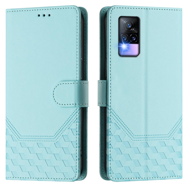 Honeycomb Embossing RFID Leather Phone Case, For vivo V20 / Y73 2021, For vivo Y51a 2021 / Y33 4G 2021, For vivo Y31 4G 2021 India / Y53s 4G, For vivo Y72 5G / iQOO Z3