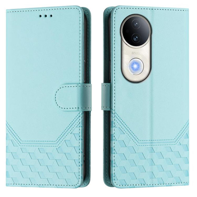 Honeycomb Embossing RFID Leather Phone Case, For vivo S20 5G, For vivo S20 Pro 5G, For vivo Y300 5G, For vivo V40 Lite 5G IDN