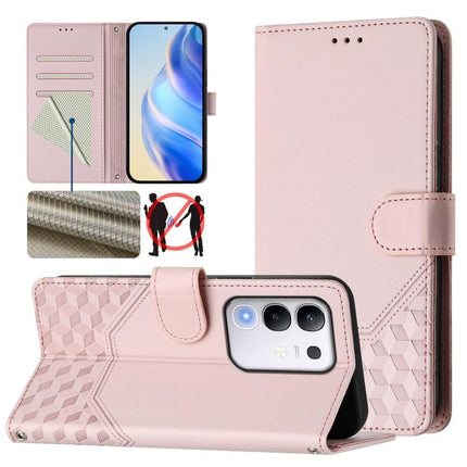 Honeycomb Embossing RFID Leather Phone Case, For vivo V50 Lite 5G, For vivo Y29s 5G / Y04 4G Global, For vivo Y29 4G Global, For vivo V50 5G Global