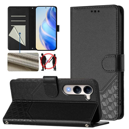 Honeycomb Embossing RFID Leather Phone Case, For vivo V50 Lite 5G, For vivo Y29s 5G / Y04 4G Global, For vivo Y29 4G Global, For vivo V50 5G Global