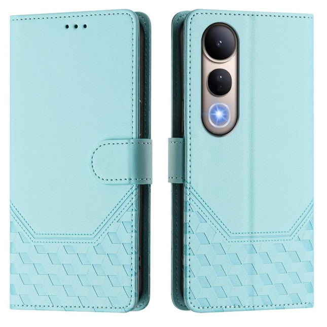 Honeycomb Embossing RFID Leather Phone Case, For vivo V50 Lite 5G, For vivo Y29s 5G / Y04 4G Global, For vivo Y29 4G Global, For vivo V50 5G Global