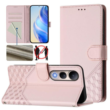 Honeycomb Embossing RFID Leather Phone Case, For vivo V50 Lite 5G, For vivo Y29s 5G / Y04 4G Global, For vivo Y29 4G Global, For vivo V50 5G Global