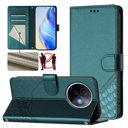 Honeycomb Embossing RFID Leather Phone Case, For vivo S30 Pro mini, For vivo S30, For vivo X200s 5G, For vivo Y39 5G Global