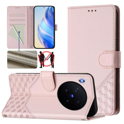 Honeycomb Embossing RFID Leather Phone Case, For vivo X300 Ultra, For vivo X300 Pro 5G, For vivo X300 5G, For vivo Y31 5G Global