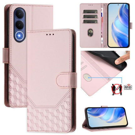 Honeycomb Embossing RFID Leather Phone Case, For vivo X300 FE / S50 Pro mini 5G, For vivo X300s, For vivo Y21 5G 2026 / Y05 4G, For vivo V70 FE 5G
