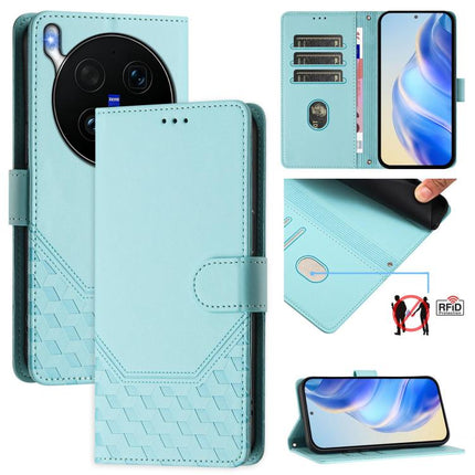 Honeycomb Embossing RFID Leather Phone Case, For vivo X300 Ultra, For vivo X300 Pro 5G, For vivo X300 5G, For vivo Y31 5G Global