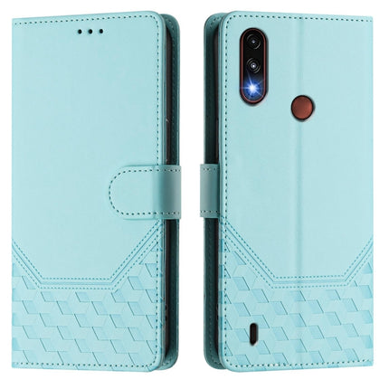 Honeycomb Embossing RFID Leather Phone Case, For Motorola Moto E7 Power 2021, For Motorola Moto One 5G Ace 2021, For Motorola Moto G Power 2021, For Motorola Moto G Play 2021