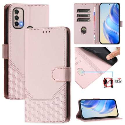 Honeycomb Embossing RFID Leather Phone Case, For Motorola Moto G Stylus 4G 2022, For Motorola Moto E40 / E30 / E20, For Motorola Moto G51 5G, For Motorola Moto G31 4G Global / G41 4G