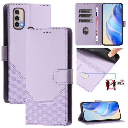 Honeycomb Embossing RFID Leather Phone Case, For Motorola Moto G Stylus 4G 2022, For Motorola Moto E40 / E30 / E20, For Motorola Moto G51 5G, For Motorola Moto G31 4G Global / G41 4G