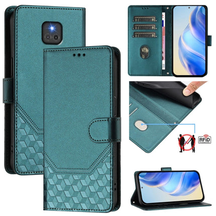 Honeycomb Embossing RFID Leather Phone Case, For Motorola Moto E7 Power 2021, For Motorola Moto One 5G Ace 2021, For Motorola Moto G Power 2021, For Motorola Moto G Play 2021