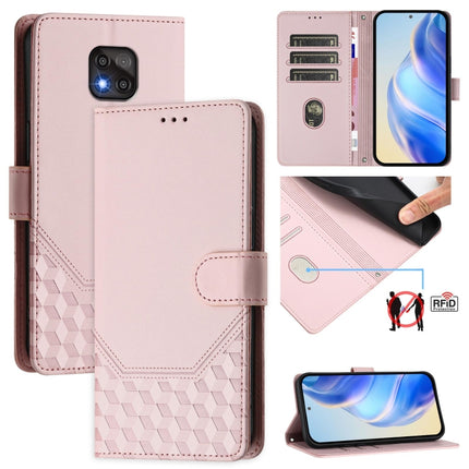 Honeycomb Embossing RFID Leather Phone Case, For Motorola Moto E7 Power 2021, For Motorola Moto One 5G Ace 2021, For Motorola Moto G Power 2021, For Motorola Moto G Play 2021