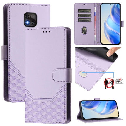 Honeycomb Embossing RFID Leather Phone Case, For Motorola Moto E7 Power 2021, For Motorola Moto One 5G Ace 2021, For Motorola Moto G Power 2021, For Motorola Moto G Play 2021