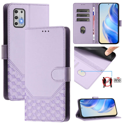 Honeycomb Embossing RFID Leather Phone Case, For Motorola Moto G Stylus 5G 2021, For Motorola Moto G Stylus 2021 4G