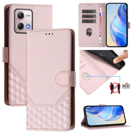 Honeycomb Embossing RFID Leather Phone Case, For Motorola Moto G14 4G / G54 5G, For Motorola Moto G54 Brazil / G54 5G EU, For Motorola Moto G Stylus 2023 4G, For Motorola Moto G Power 2023 5G