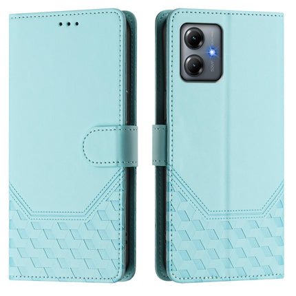 Honeycomb Embossing RFID Leather Phone Case, For Motorola Moto G14 4G / G54 5G, For Motorola Moto G54 Brazil / G54 5G EU, For Motorola Moto G Stylus 2023 4G, For Motorola Moto G Power 2023 5G