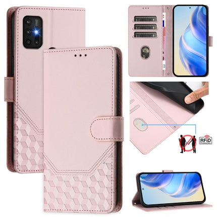 Honeycomb Embossing RFID Leather Phone Case, For Motorola Moto G Power 2022, For Motorola Moto G71 5G, For Motorola Moto G60 / G40 Fusion, For Motorola Moto G30 / G20 / G10