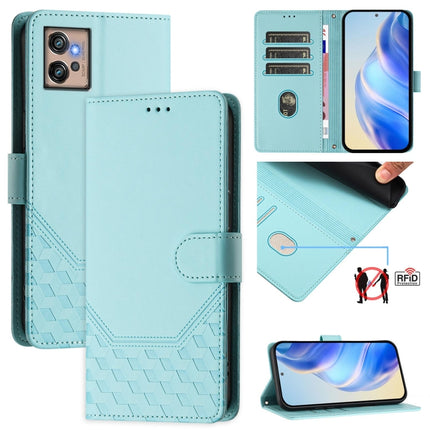Honeycomb Embossing RFID Leather Phone Case, For Motorola Moto G62 5G Global / India, For Motorola Moto G32, For Motorola Moto G42, For Motorola Moto G52 4G / G82 5G / G71s