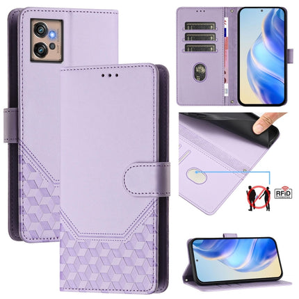 Honeycomb Embossing RFID Leather Phone Case, For Motorola Moto G62 5G Global / India, For Motorola Moto G32, For Motorola Moto G42, For Motorola Moto G52 4G / G82 5G / G71s