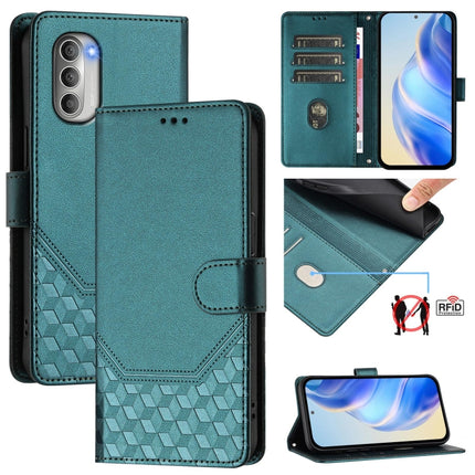 Honeycomb Embossing RFID Leather Phone Case, For Motorola Moto G Stylus 4G 2022, For Motorola Moto E40 / E30 / E20, For Motorola Moto G51 5G, For Motorola Moto G31 4G Global / G41 4G