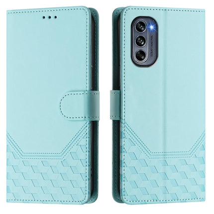 Honeycomb Embossing RFID Leather Phone Case, For Motorola Moto G62 5G Global / India, For Motorola Moto G32, For Motorola Moto G42, For Motorola Moto G52 4G / G82 5G / G71s
