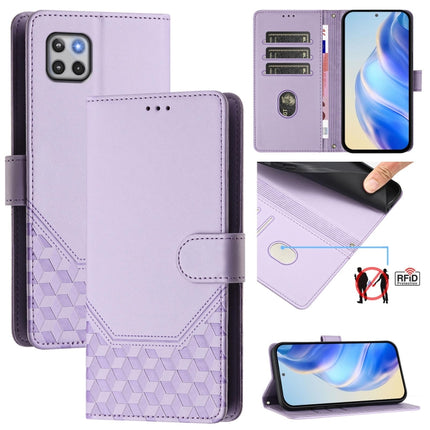 Honeycomb Embossing RFID Leather Phone Case, For Motorola Moto E7 Power 2021, For Motorola Moto One 5G Ace 2021, For Motorola Moto G Power 2021, For Motorola Moto G Play 2021