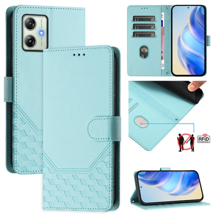 Honeycomb Embossing RFID Leather Phone Case, For Motorola Moto G55, For Motorola Moto G34 5G / G45 5G, For Motorola Moto G64 India / G54 5G India, For Motorola Moto E14 4G / G24 4G