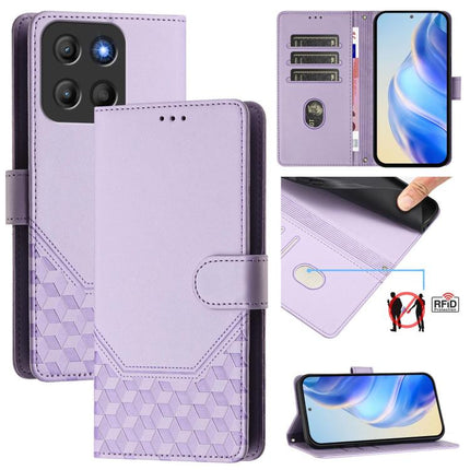 Honeycomb Embossing RFID Leather Phone Case, For Motorola Moto G Stylus  5G 2025, For Motorola Moto G05, For Motorola Moto G15, For Motorola Moto G35