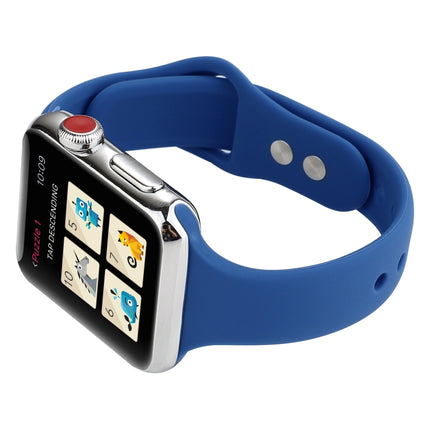 Thin Silicone Double Buckle Replacement Wrist Strap, For Apple Watch Series 8&7 41mm / SE 2&6&SE&5&4 40mm / 3&2&1 38mm