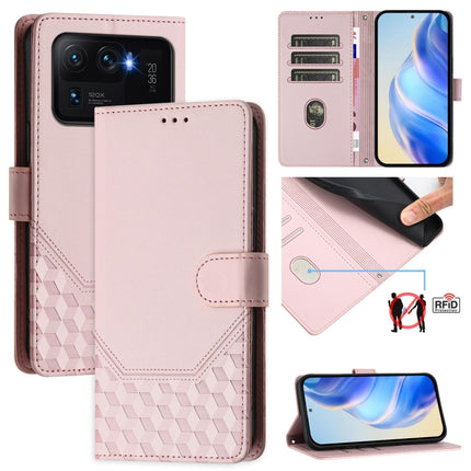 Honeycomb Embossing RFID Leather Phone Case, For Xiaomi Poco X3 GT, For Xiaomi Mi 11 Ultra, For Xiaomi Mi 11 Pro, For Xiaomi Mi 11