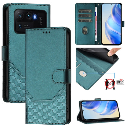 Honeycomb Embossing RFID Leather Phone Case, For Xiaomi Poco X3 GT, For Xiaomi Mi 11 Ultra, For Xiaomi Mi 11 Pro, For Xiaomi Mi 11