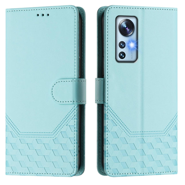 Honeycomb Embossing RFID Leather Phone Case, For Xiaomi 12 5G / 12X 5G / 12S 5G, For Xiaomi 12 Lite, For Xiaomi Poco C40 / Redmi 10C, For Xiaomi Civi 1S