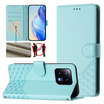 Honeycomb Embossing RFID Leather Phone Case, For Xiaomi 13 Pro 5G, For Xiaomi 13 5G, For Xiaomi 12S Ultra, For Xiaomi 12 Pro / 12S Pro