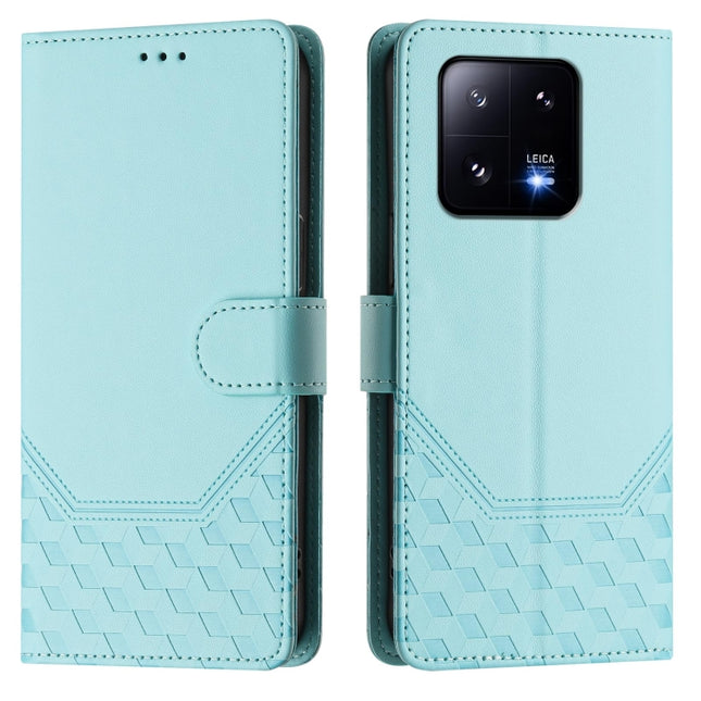 Honeycomb Embossing RFID Leather Phone Case, For Xiaomi 13 Pro 5G, For Xiaomi 13 5G, For Xiaomi 12S Ultra, For Xiaomi 12 Pro / 12S Pro
